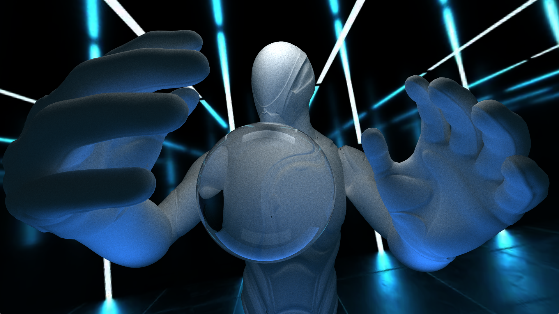 CUDA path tracer rendered head result