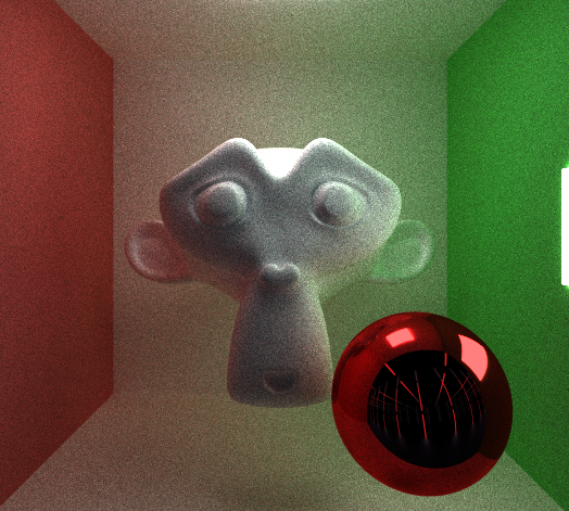 CUDA path tracer render with stochastic antialiasing