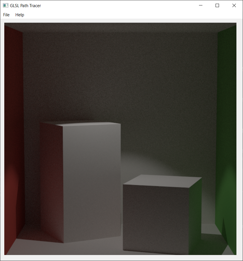 GLSL path tracer spot light render