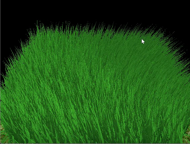Vulkan grass distance culling visualization