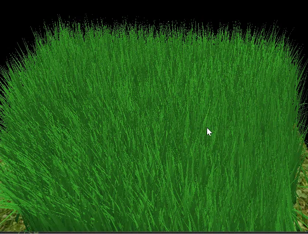 Vulkan grass view frustum culling visualization